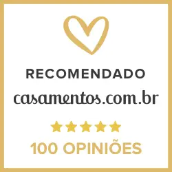 Selo Rated 100 Casamentos